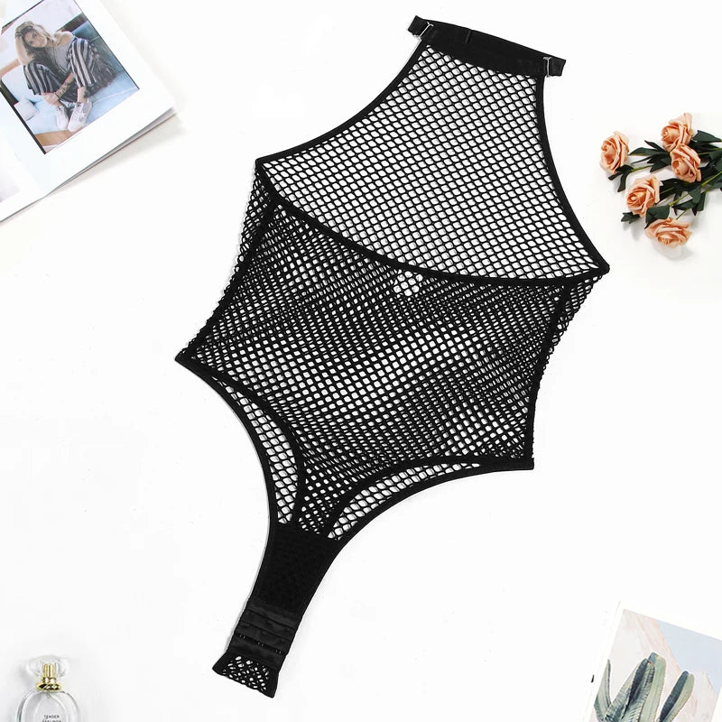 Sheer Mesh Skeleton Bodysuit
