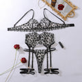 French Lace Embroidered Bra Set – Sheer Steel Ring Support Lingerie