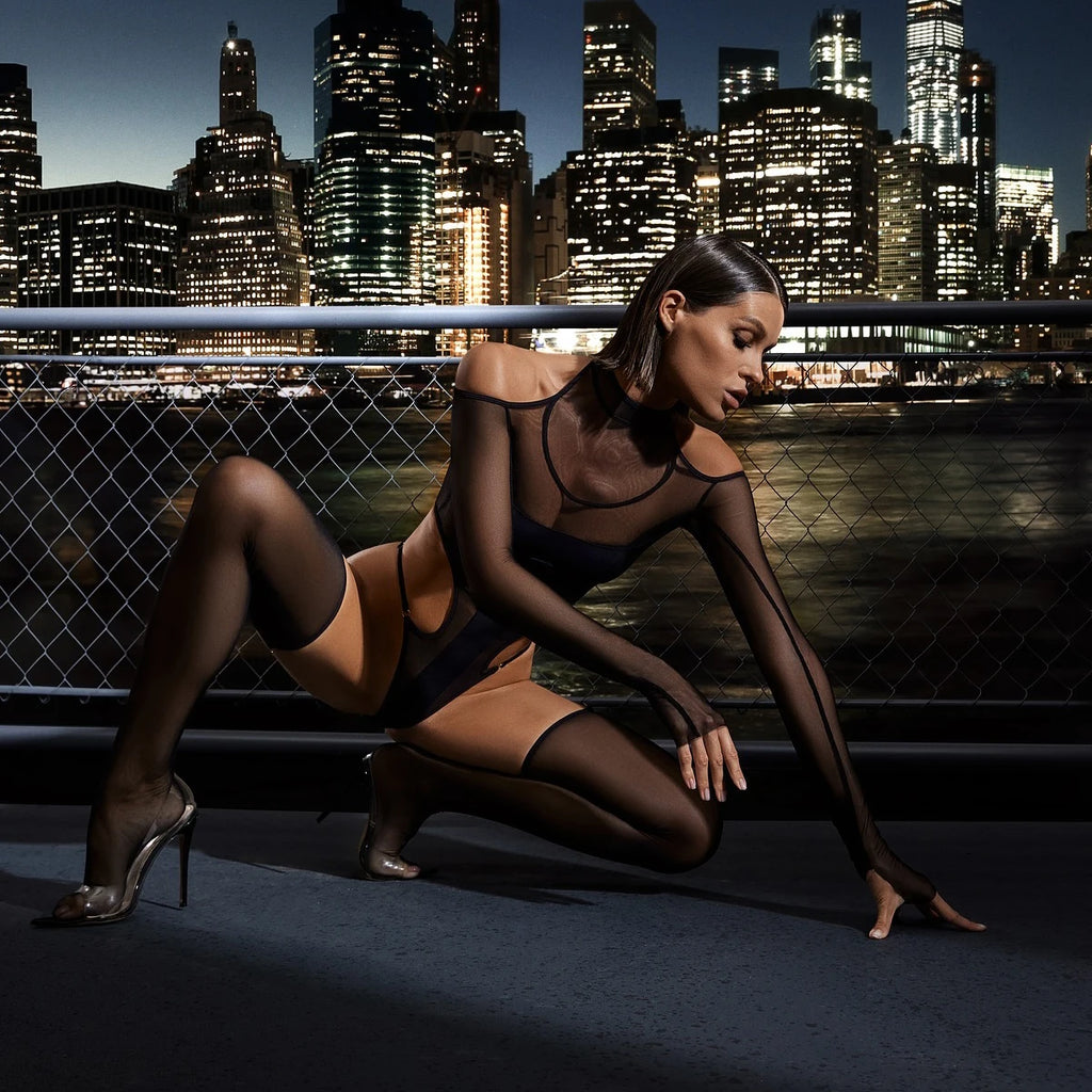 Sexy Off-Shoulder Bodysuit Lingerie