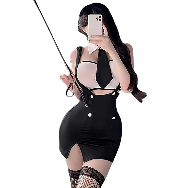 Teacher Cosplay Costume – Office Lady Roleplay Uniform Set