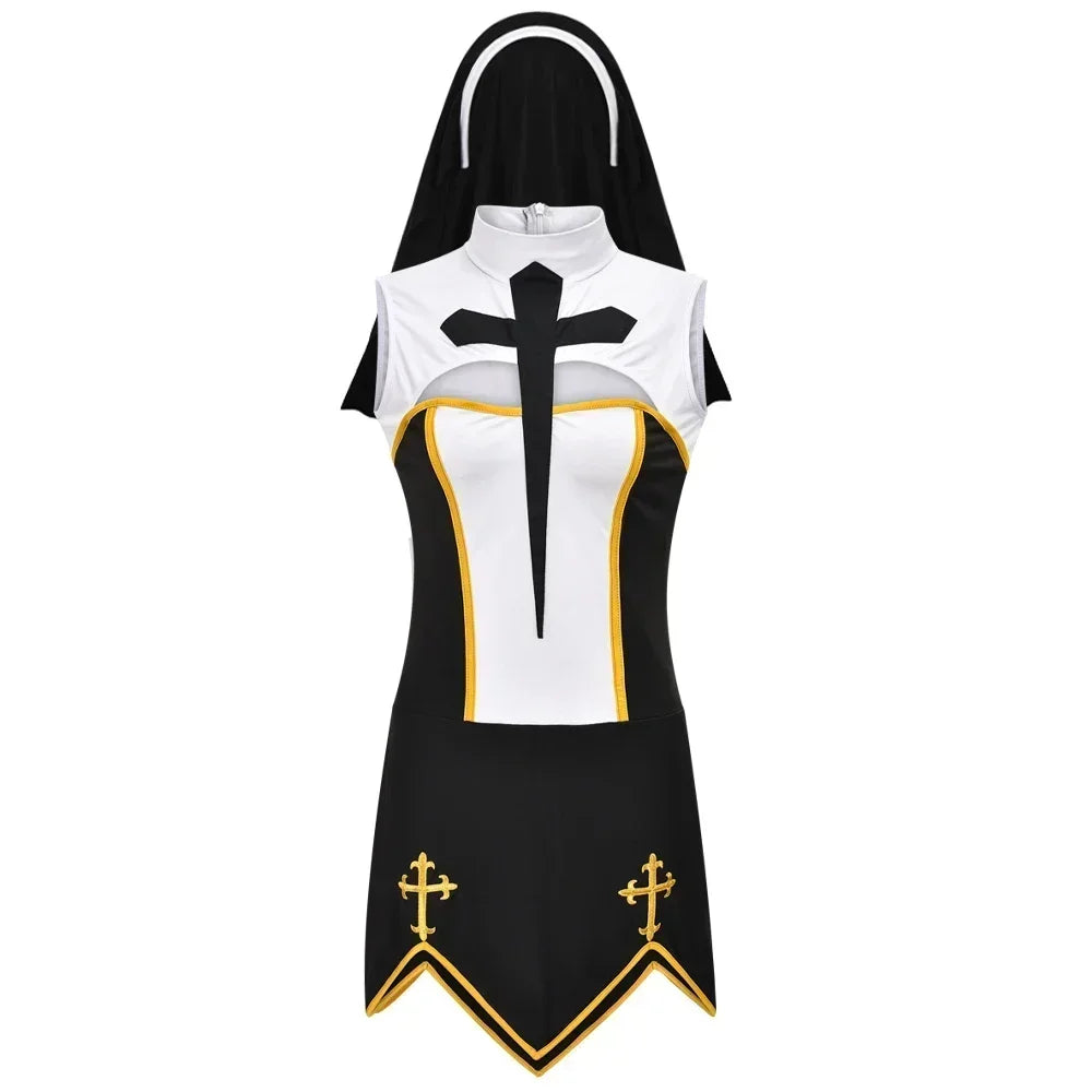 Women’s Sexy Nun Cosplay Costume