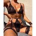 Transparent Lace Bra & Panty Set – Sexy Women’s Lingerie Babydoll Underwear