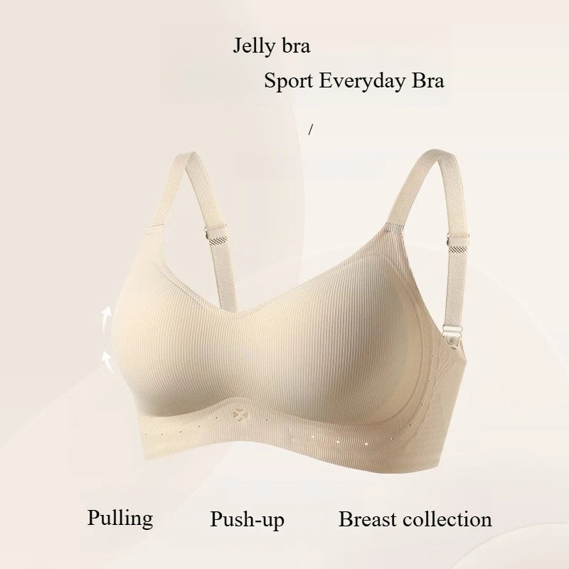 Seamless Jelly Bra – Wireless Push-Up, Comfortable Everyday Support